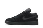 Кроссовки Air Jordan 1 Retro Low GS 'Triple Black', черный - фото 3