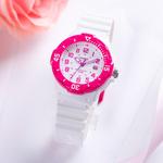 Часы CASIO Waterproof Pink/White Analog, розовый - фото 3