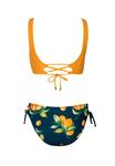 Верх бикини FLORAL COLORBLOCK BIKINI SET Cupshe, желтый - фото 5