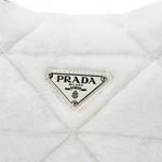 PRADA Сумка через плечо женская белая из овчины - фото 8