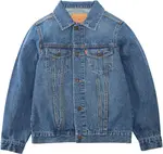 Детская джинсовая куртка Levi's "TRUCKER JACKET", для МАЛЬЧИКОВ Levi'S Kids, синий - фото 7