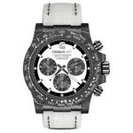 CRONUSART Часы Cross Daytona Automatic Mechanical Movement Canvas Strap Watch Men's Watch White Dial, Graffiti - фото 2