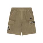 Футболка A Bathing APE с аппликацией логотипа и карго-шортами Aape, черный BKX - фото