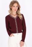 Кардиган DreiMaster Cardigan, Wine Red/Dark Red - фото