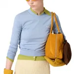 Свитер с V-образным вырезом Miu Miu, sapphire синий - фото 4