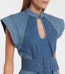 Мини-платье из денима с поясом Chloé, Denim - фото 4