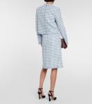 Жакет-букле в клетку Etro, синий - фото 3