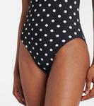 Купальник в горошек Karla Colletto, Black / White - фото 5