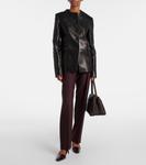 Кожаная куртка Jameson Khaite, черный - фото 2