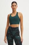 Бюстгальтер для йоги Casall с рисунком, зеленый - фото 2