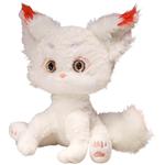 Cute Winter Snow Fox Dolls Plush Doll 35cm/55cm Height Barbne, белый - фото