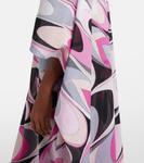 Хлопковый муслиновый кафтан Onde Pucci, Nero/Fuxia - фото 5