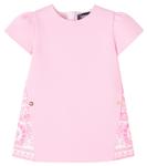 Платье из хлопковой ткани Barocco Versace Kids, Pastel Pink+Eggshell - фото