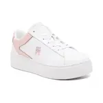 Кожаные кроссовки-лодочки на платформе Tommy Hilfiger, белый - фото