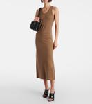 Платье миди из вирджинской шерсти Aceri Max Mara, Noce - фото 2