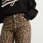 Джинсы Хью Anine Bing, леопард - фото 5