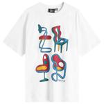 Футболка с надписью «Неразумные стулья» By Parra, белый - фото