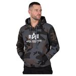 Худи Alpha Industries Basic Camo, серый - фото 4