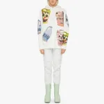 Оверсайз худи с принтом Givenchy, Taupe - фото 4