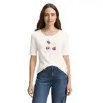 Футболка с коротким рукавом Tom Tailor Basic Print, белый - фото