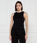 Женская майка Guess Active облегающего кроя однотонная, черный - фото