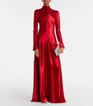 Платье макси из сатина Mila Fforme, Bright Red - фото 2