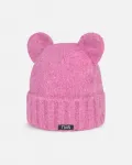 Зимняя шапка Bear Ears Tous, розовый - фото