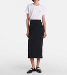 Юбка-карандаш из крепа кади Givenchy, черный - фото 2