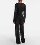 Укороченный топ Dania Jade Swim, черный - фото 3