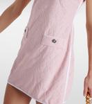 Мини-платье с тиснением Versace, Dusty Rose - фото 5