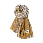 Вязаный шарф унисекс Jeep, синий серый/черный - фото 8