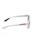 Солнцезащитные очки Linea Rossa в прямоугольной оправе Prada, белый - фото 3