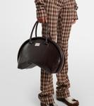 Кожаная сумка-тоут Bowlina Acne Studios, Chocolate Brown - фото 2