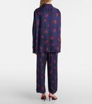 Рубашка из печатного твила Argo Khaite, Raspberry/Amethyst - фото 3