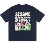 Футболка унисекс SESAME STREET, тёмно-синяя - фото 7