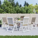 Подушки для стула Vidaxl, серо-коричневый - фото