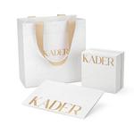 KADER Серебряное кольцо S925 унисекс серебристо-белое - фото 2