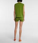 Трикотажный топ без рукавов с логотипом Prada, Edera - фото 3