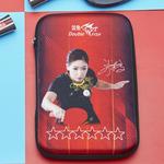 Ракетка для настольного тенниса DOUBLEFISH Six Star в чехле из полиэстера и нейлона, унисекс, 27*17*5 см DOUBLE FISH, hard racket bag-abrasion-resistant/impact-resistant - фото 4