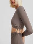 Платье Bershka, серо-коричневый - фото 3