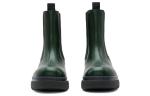 Сапоги кожаные Burberry с круглым носком, зеленый - фото 4
