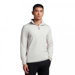 Свитер Lyle & Scott Tonal Eagle Half Zip, белый - фото