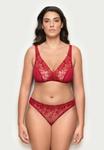 Бюстгальтер Yamamay Triangle bra, Ruby Floral/Dark Red - фото 2