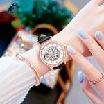 Женские часы KANGOL, черный ремешок, двусторонние ажурные - фото 5