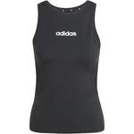 Рубашка Essentials Linear Slim из хлопка Adidas, черный - фото