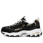 Кроссовки d lites 1.0 black/white/golden Skechers, черный - фото