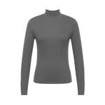 Женский свитер Deep Breath в полоску с высоким воротником, серый - фото 4