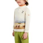 FILA KIDS Свитшот White Beige Yellow для детей 3-7 лет - фото 3