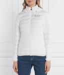 Куртка женская Ea7 стеганая с воротником-стойкой, белый - фото