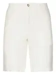 Льняные шорты с карманами Fedeli, белый - фото
